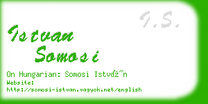 istvan somosi business card